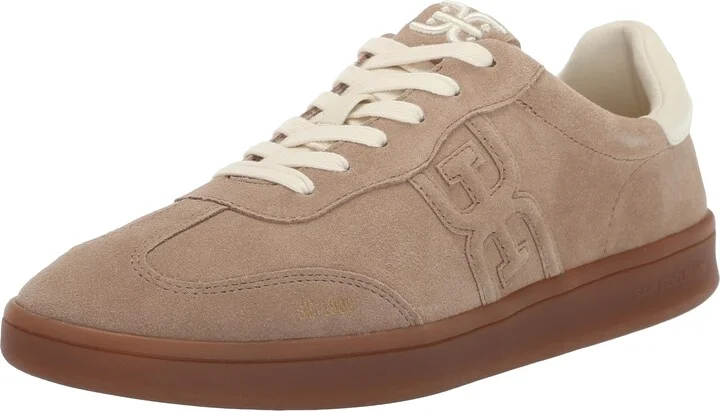 Sam Edelman Women's Tenny Sneaker Taupe Suede 10.5 Medium