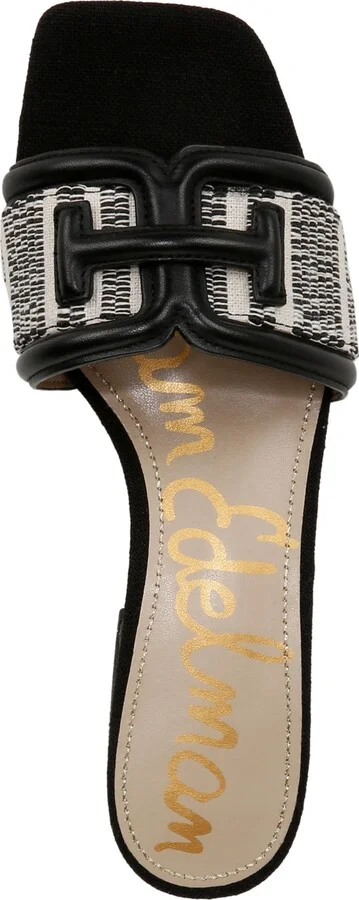 Sam Edelman Women's Waylon Block-Heel Slide Sandals - Black, Natural - Image 4