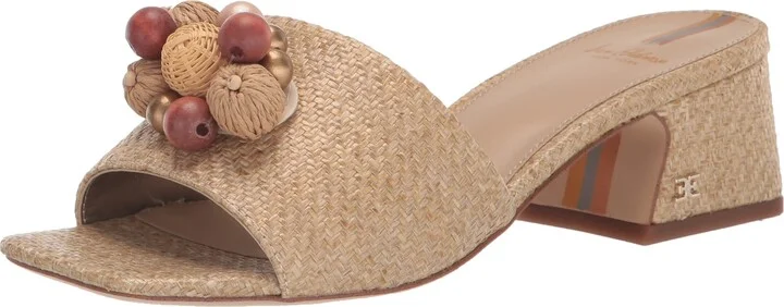 Sam Edelman Women's Weston Heeled Sandal Eggshell 7 Medium