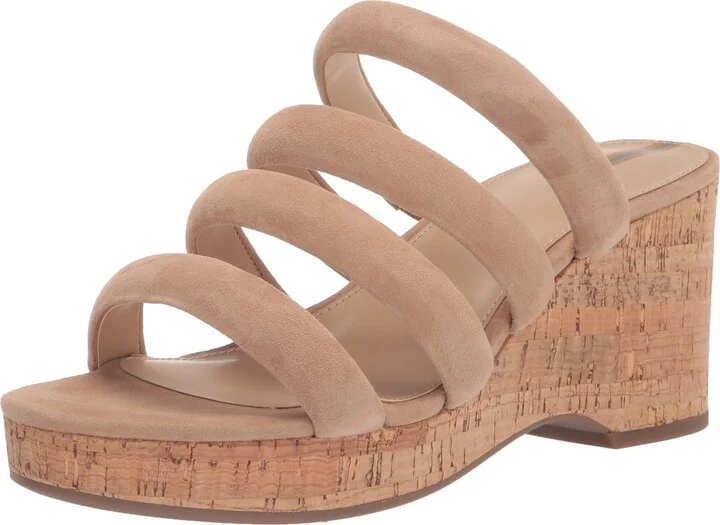 Sam Edelman Women's Yuki Wedge Sandal Golden Caramel 10 Medium