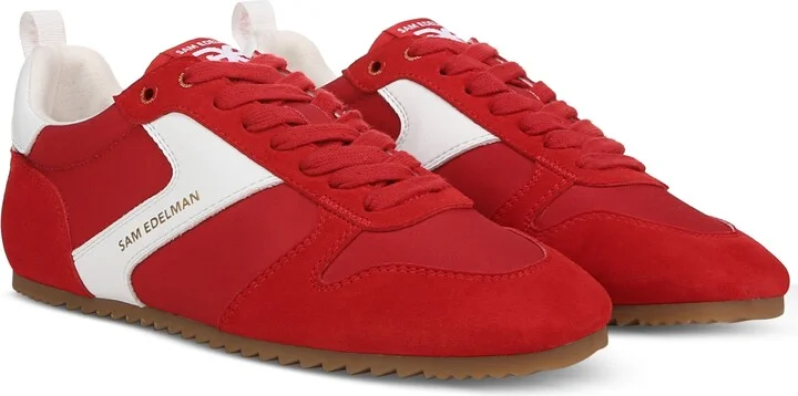 Red Suede Leather