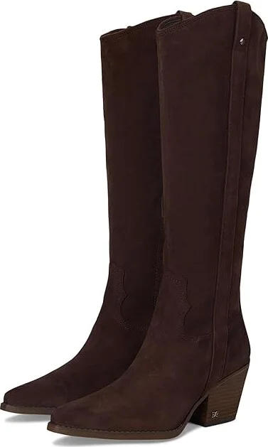 Sam Edelman Wyatt Women's Boots Cafe Noir : 5.5 M, Leather