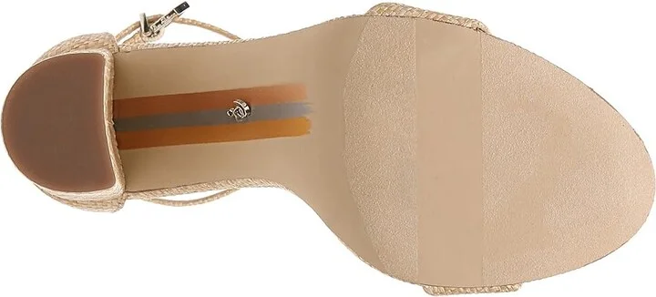Sam Edelman Yaro Women's 1-2 inch heel Shoes Bleached Beechwood : 9 M, Textile/Leather - Image 3