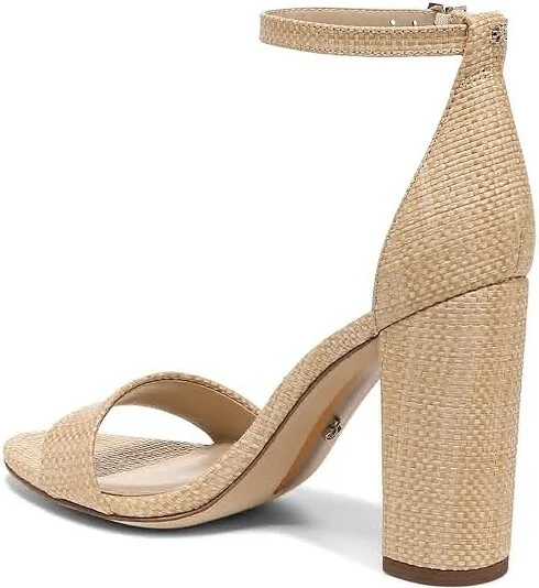 Sam Edelman Yaro Women's 1-2 inch heel Shoes Bleached Beechwood : 9 M, Textile/Leather - Image 4