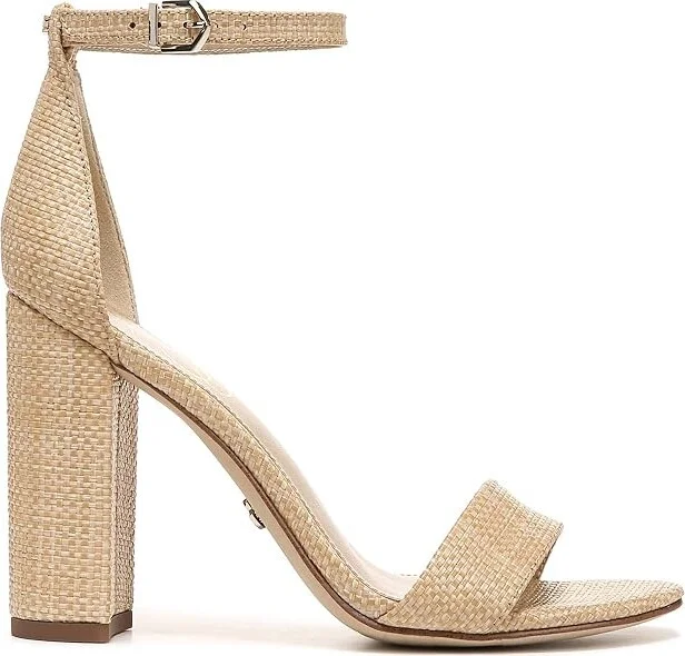 Sam Edelman Yaro Women's 1-2 inch heel Shoes Bleached Beechwood : 9 M, Textile/Leather - Image 7