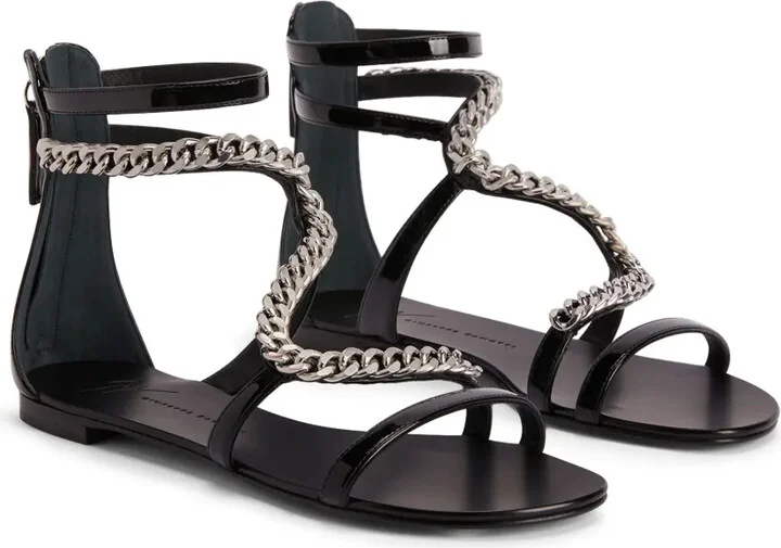 Samantha chain-detail flat sandals - Image 2