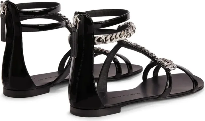 Samantha chain-detail flat sandals - Image 3