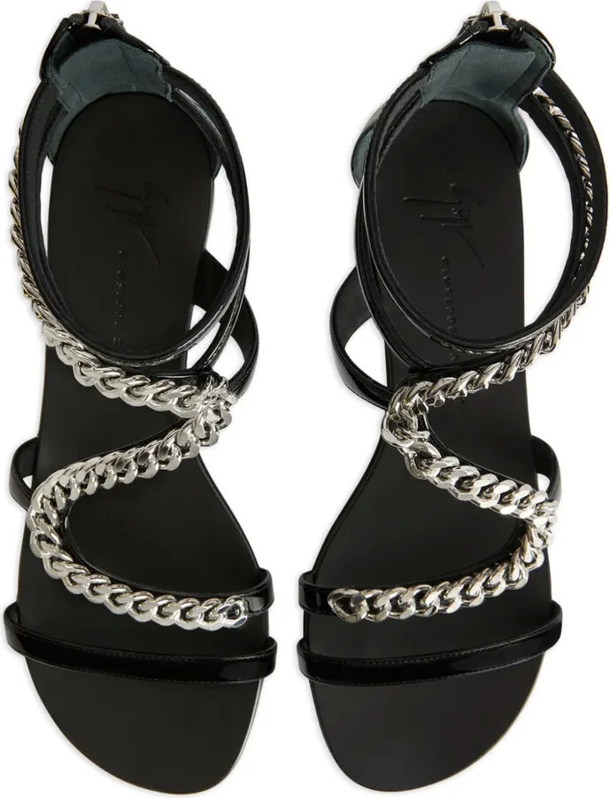 Samantha chain-detail flat sandals - Image 4