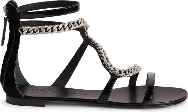 Samantha chain-detail flat sandals