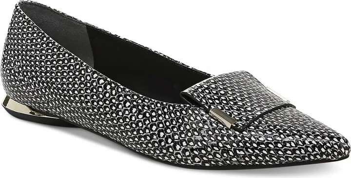 Samanthaa Womens Faux Leather Dressy Flat Shoes
