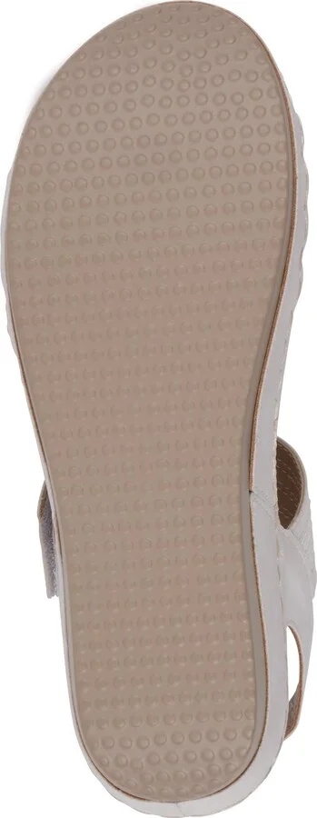 Samar Snakeskin Embossed Hook & Loop Wedge Sandal - Image 5