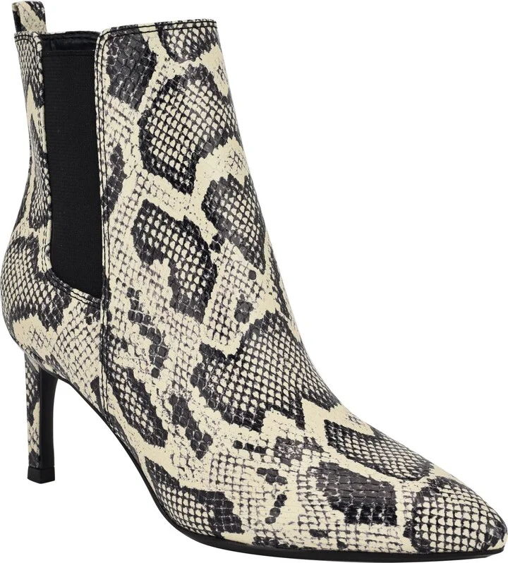 BLACK/ WHITE SNAKE EMOBSSED