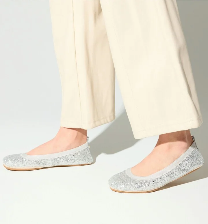 Samara Glitter Foldable Ballet Flat - Image 2