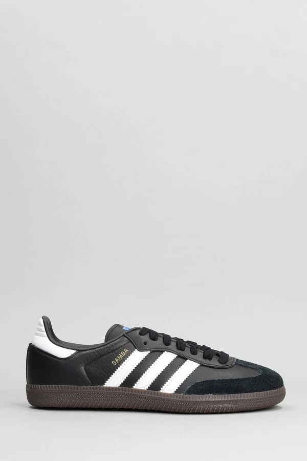 Samba Go Sneakers In Black Leather