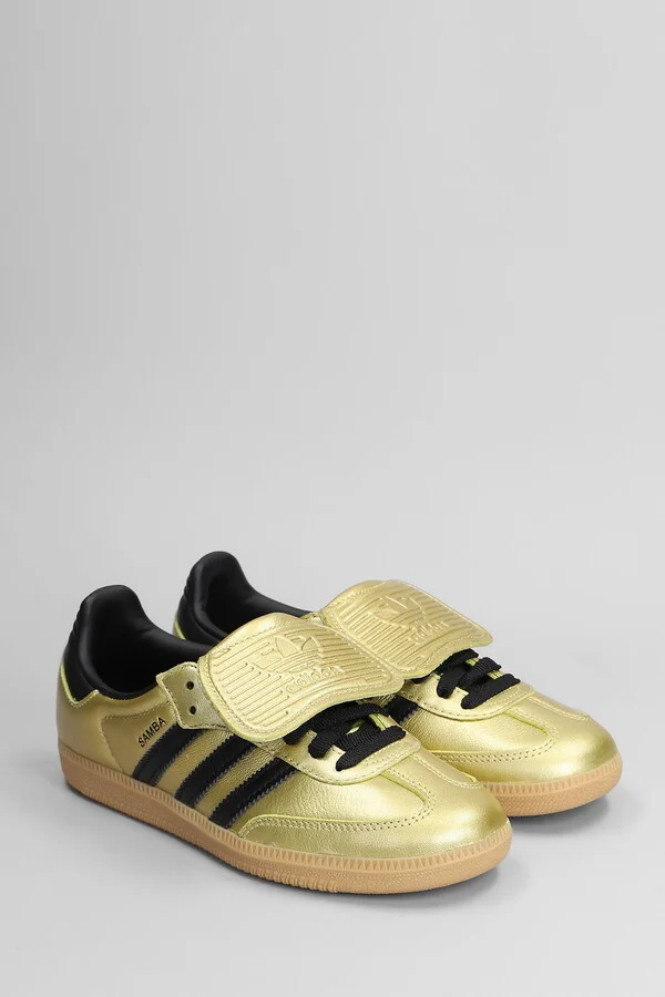 Samba Lt Sneakers In Gold Leather - Image 2