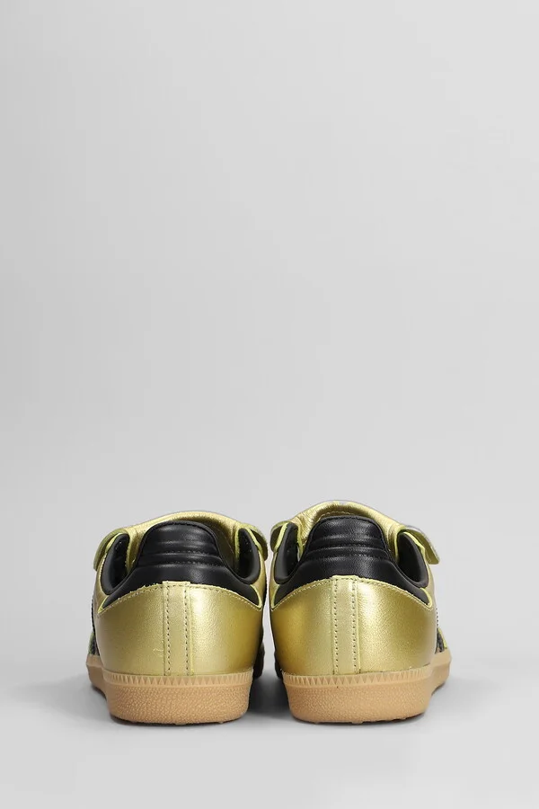 Samba Lt Sneakers In Gold Leather - Image 4