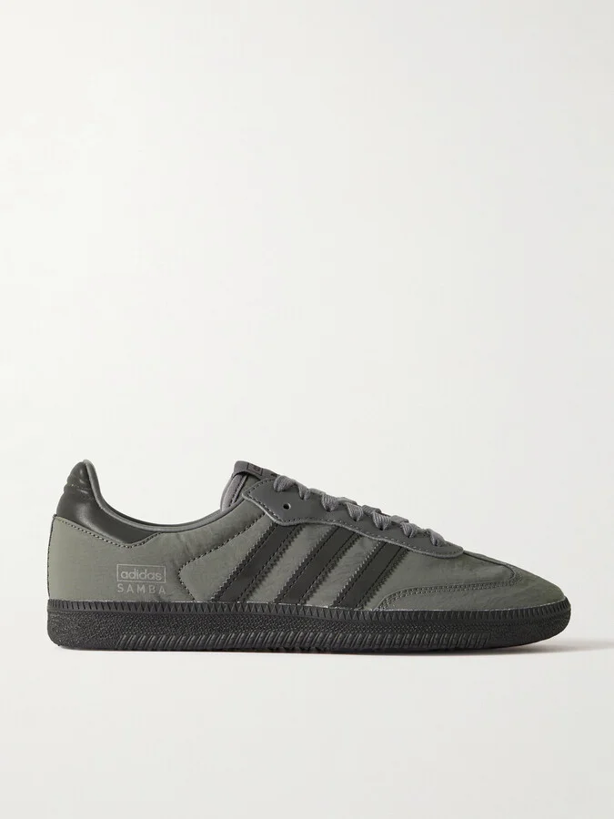 Samba OG Leather-Trimmed Shell Sneakers