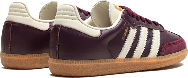 Samba OG " Maroon/Core White/Gold Metallic" sneakers - Image 3