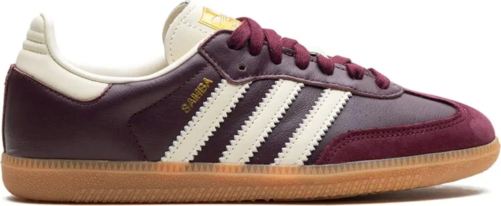 Samba OG " Maroon/Core White/Gold Metallic" sneakers
