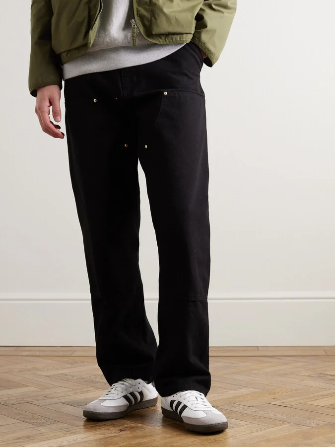 Samba Suede-Trimmed Leather Sneakers - Image 2