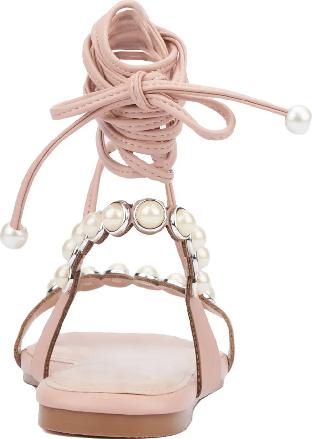 Sammie Imitation Pearl Sandal - Wide Width - Image 3