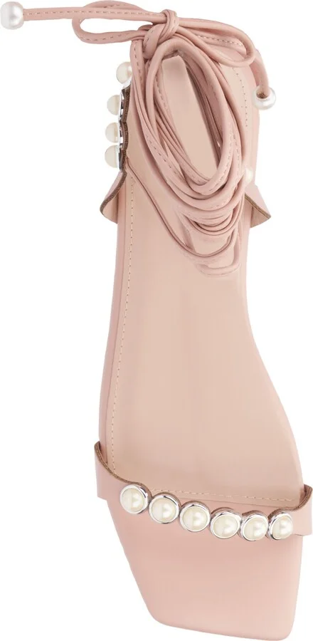 Sammie Imitation Pearl Sandal - Wide Width - Image 5