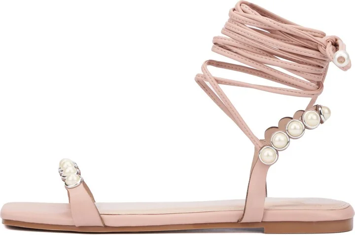 Sammie Imitation Pearl Sandal - Wide Width - Image 8