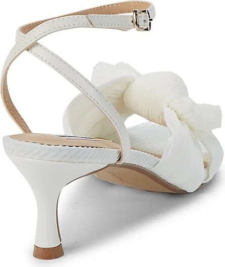Sammy Pleated Kitten Heel Sandals - Image 3