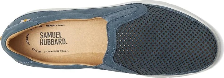 Samuel Hubbard Featherlight Laguna Slip-On Women's Snow Shoes Steel Blue Nubuck : 9.5 B - Medium, Leather - Image 2