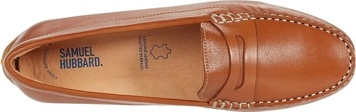Samuel Hubbard Free Spirit For Her Women's Shoes Luggage Tan Full Grain/White Topstitch/Gum Sole : 5.5 B - Medium, Leather - Image 3