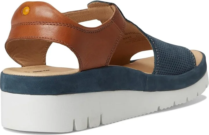 Samuel Hubbard Portola T-Strap Women's Sandals Blue Nubuck : 6.5 B - Medium - Image 4