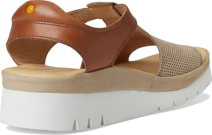Samuel Hubbard Portola T-Strap Women's Sandals Taupe Nubuck : 7 B - Medium - Image 4