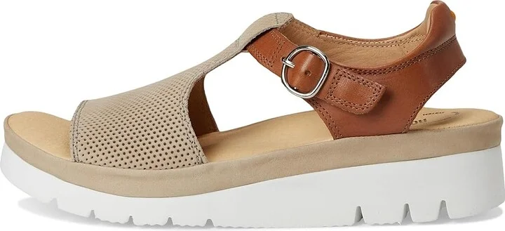 Samuel Hubbard Portola T-Strap Women's Sandals Taupe Nubuck : 7 B - Medium - Image 6