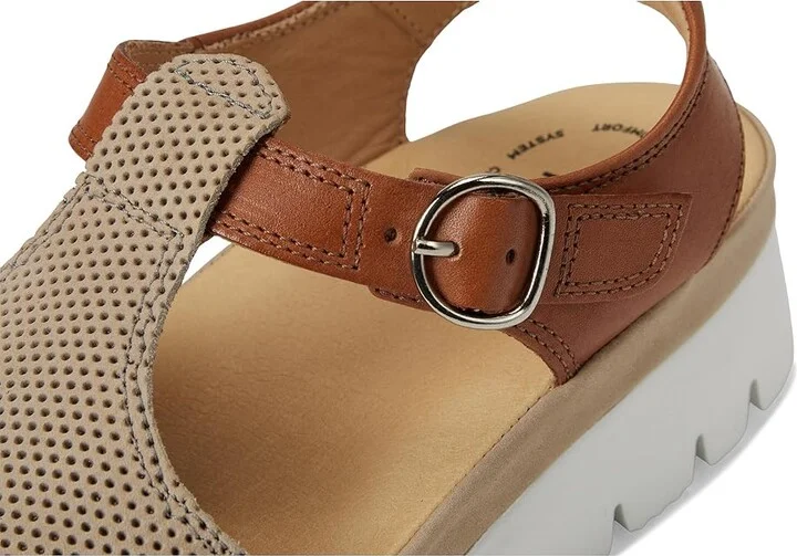 Samuel Hubbard Portola T-Strap Women's Sandals Taupe Nubuck : 7 B - Medium - Image 7
