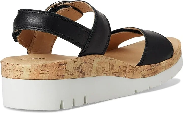 Samuel Hubbard Portola Two-Strap Women's Sandals Black Leather : 9.5 C - Wide - Image 4