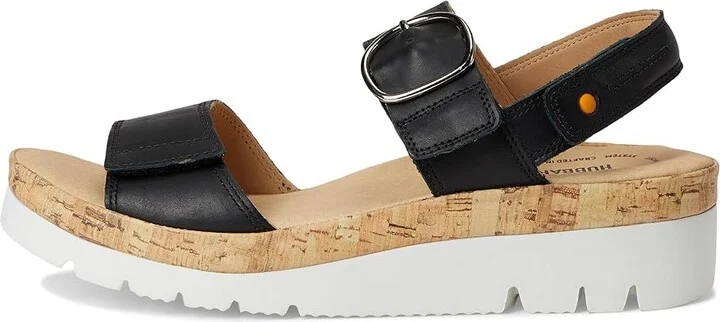 Samuel Hubbard Portola Two-Strap Women's Sandals Black Leather : 9.5 C - Wide - Image 6