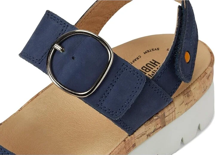 Samuel Hubbard Portola Two-Strap Women's Sandals Blue Nubuck : 8.5 C - Wide, Leather - Image 7