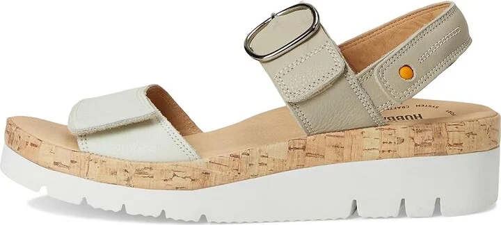 Samuel Hubbard Portola Two-Strap Women's Sandals White Leather : 9.5 C - Wide - Image 6