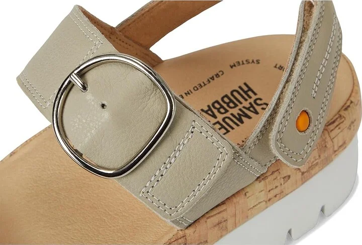 Samuel Hubbard Portola Two-Strap Women's Sandals White Leather : 9.5 C - Wide - Image 7