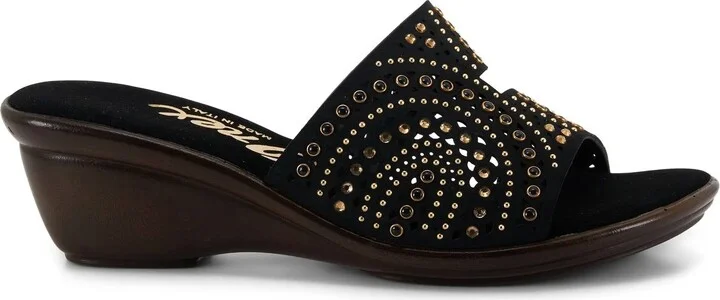 Samy Slip On Sandal In Black