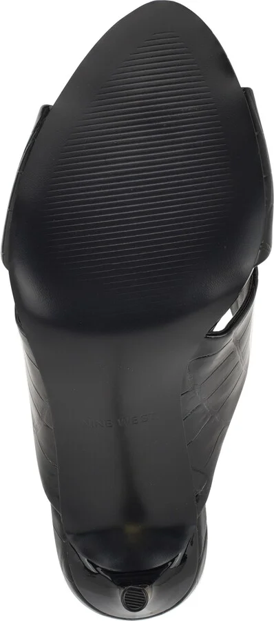 Sancie Croc Embossed Stiletto Sandal - Image 4