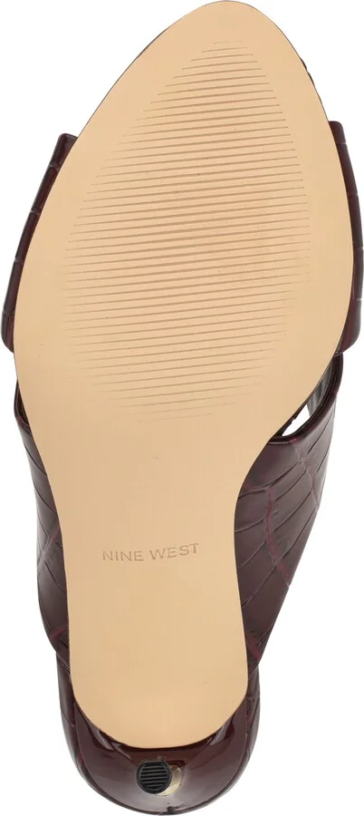 Sancie Croc Embossed Stiletto Sandal - Image 10