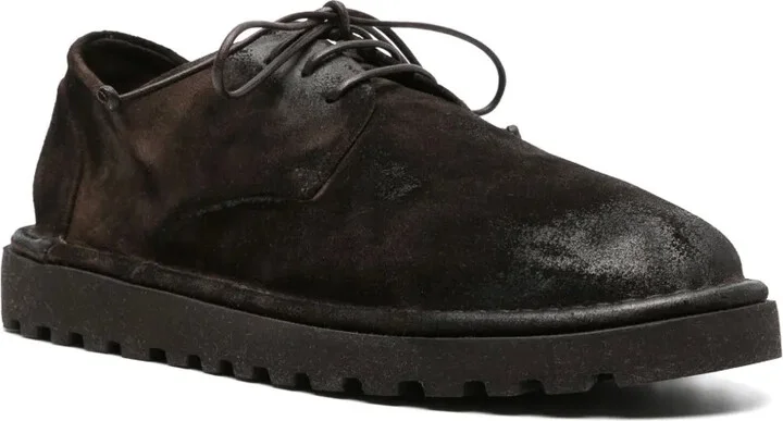 Sancrispa coated-leather derby shoes - Image 2