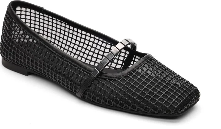 Sanctuary Women's Chic Mary Jane Timeless Strap Ballet Flat with Cushioned Footbed and Flexible Sole