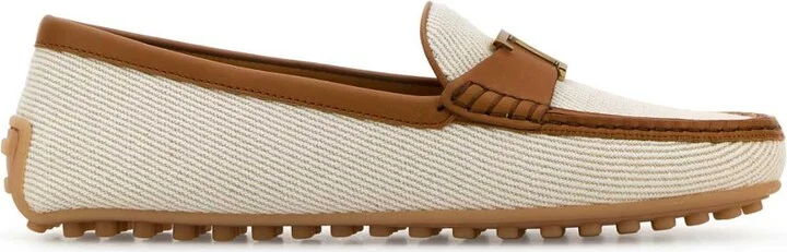 Sand Fabric City Loafers