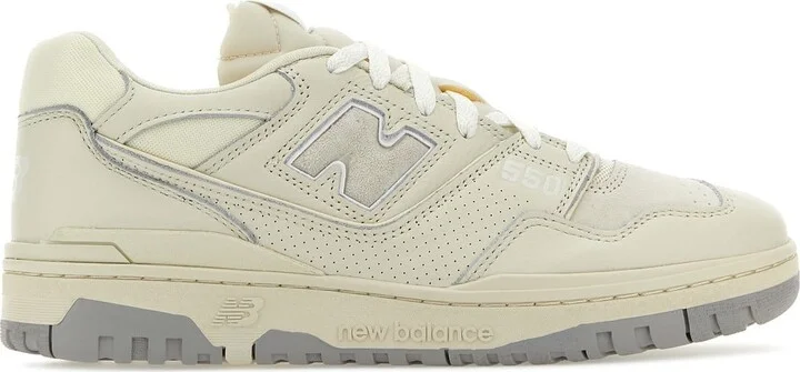 Sand leather and suede 550 sneakers