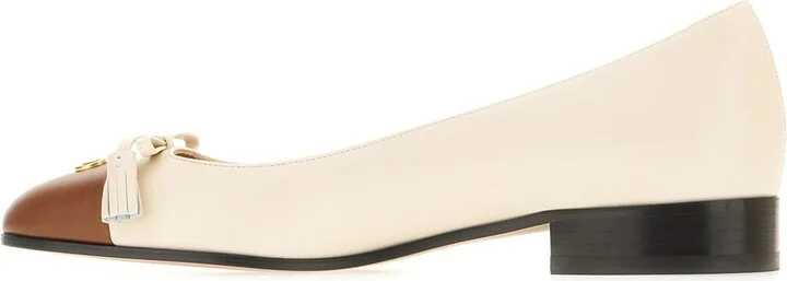 Sand Leather Ballerinas - Image 3