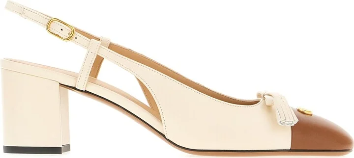 Sand Leather Pumps