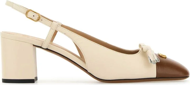 Sand Leather Vlogo Signature Pumps