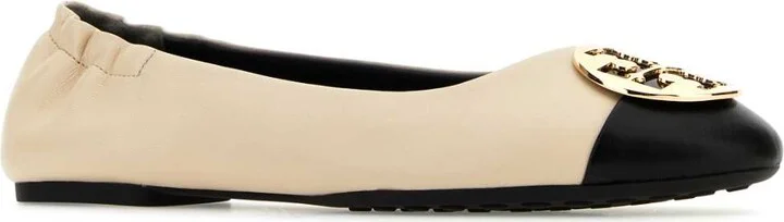 Sand Nappa Leather Claire Ballerinas - Image 2